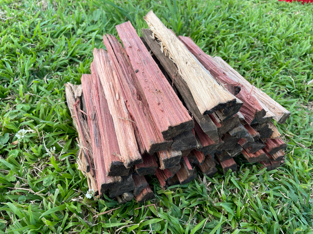 small Firewood Kindling stack on grass
