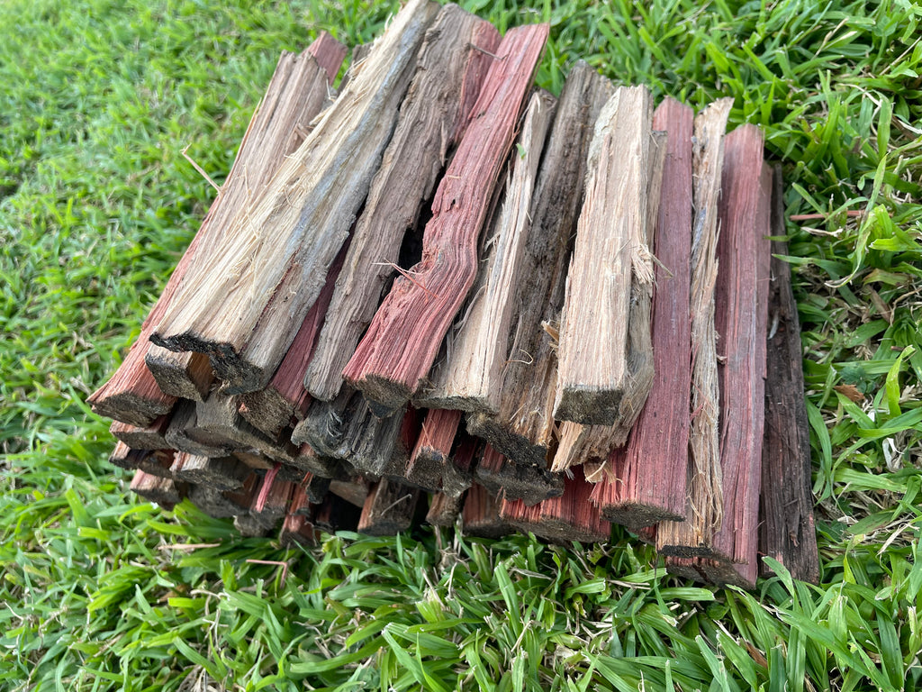 small Firewood Kindling stack on grass