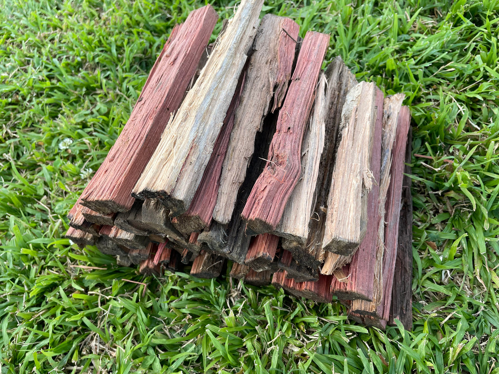 small Firewood Kindling stack on grass